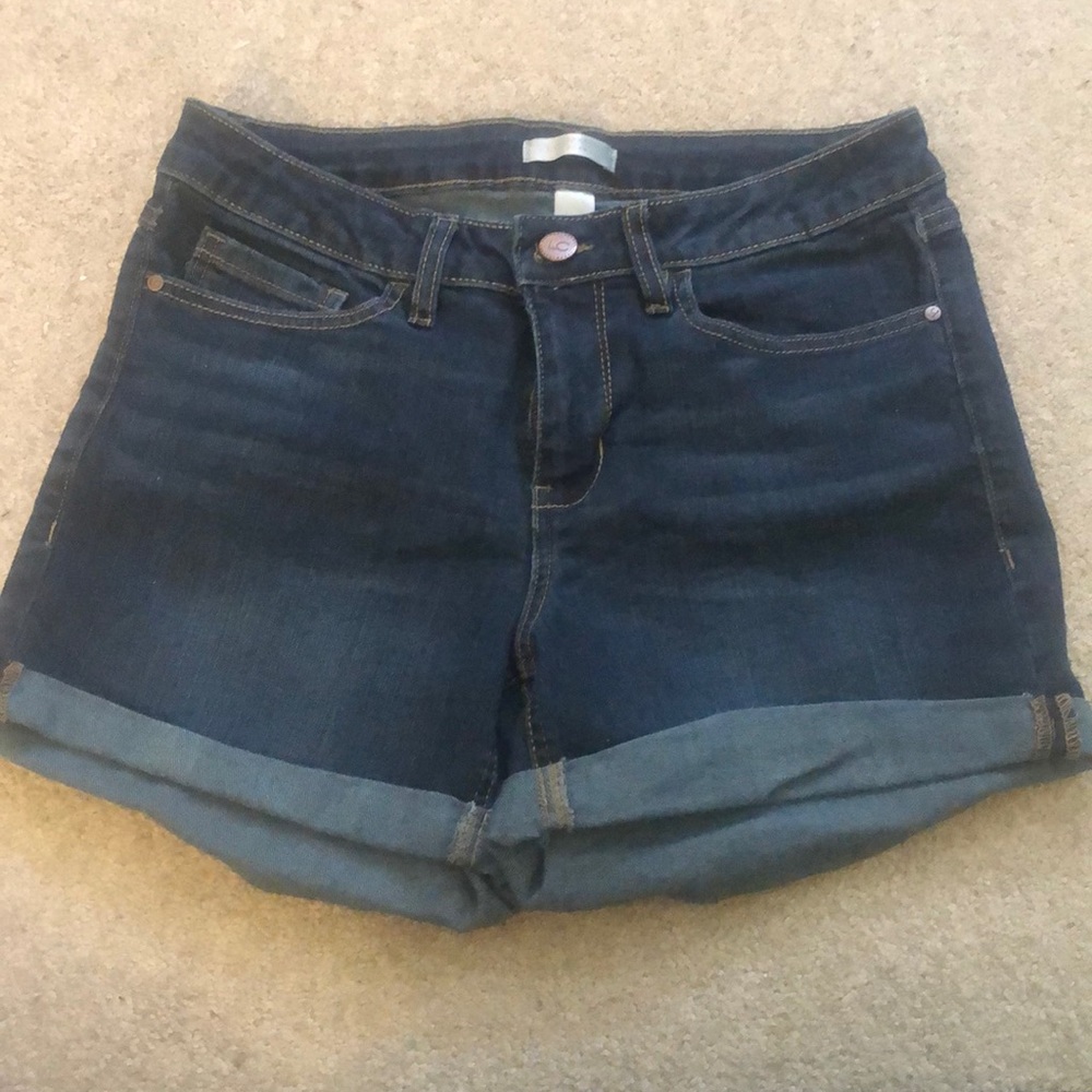 Lauren Conrad dark jean shorts, size 4, EUC